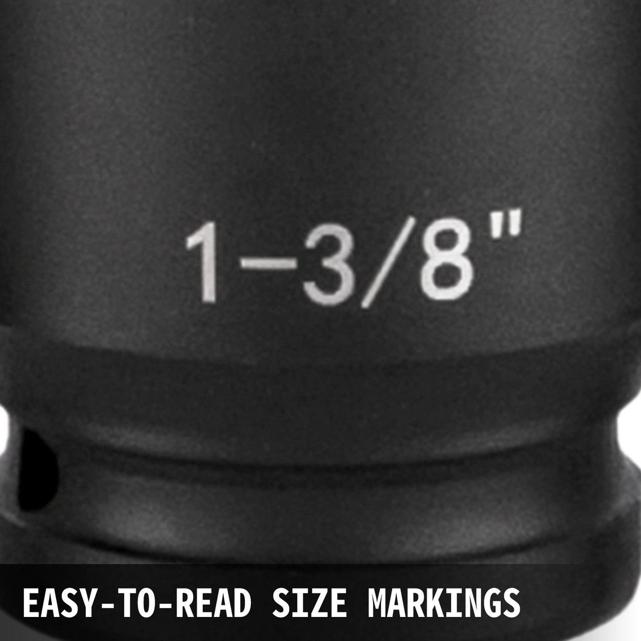 Impact Socket Set 1/2 Inches 19 Piece Impact Sockets, Standard Socket Assortment, 1/2 Inches Drive Socket Set Impact Standard SAE (3/8 Inches to 1-1/2 Inches) 6-point Hex Sockets