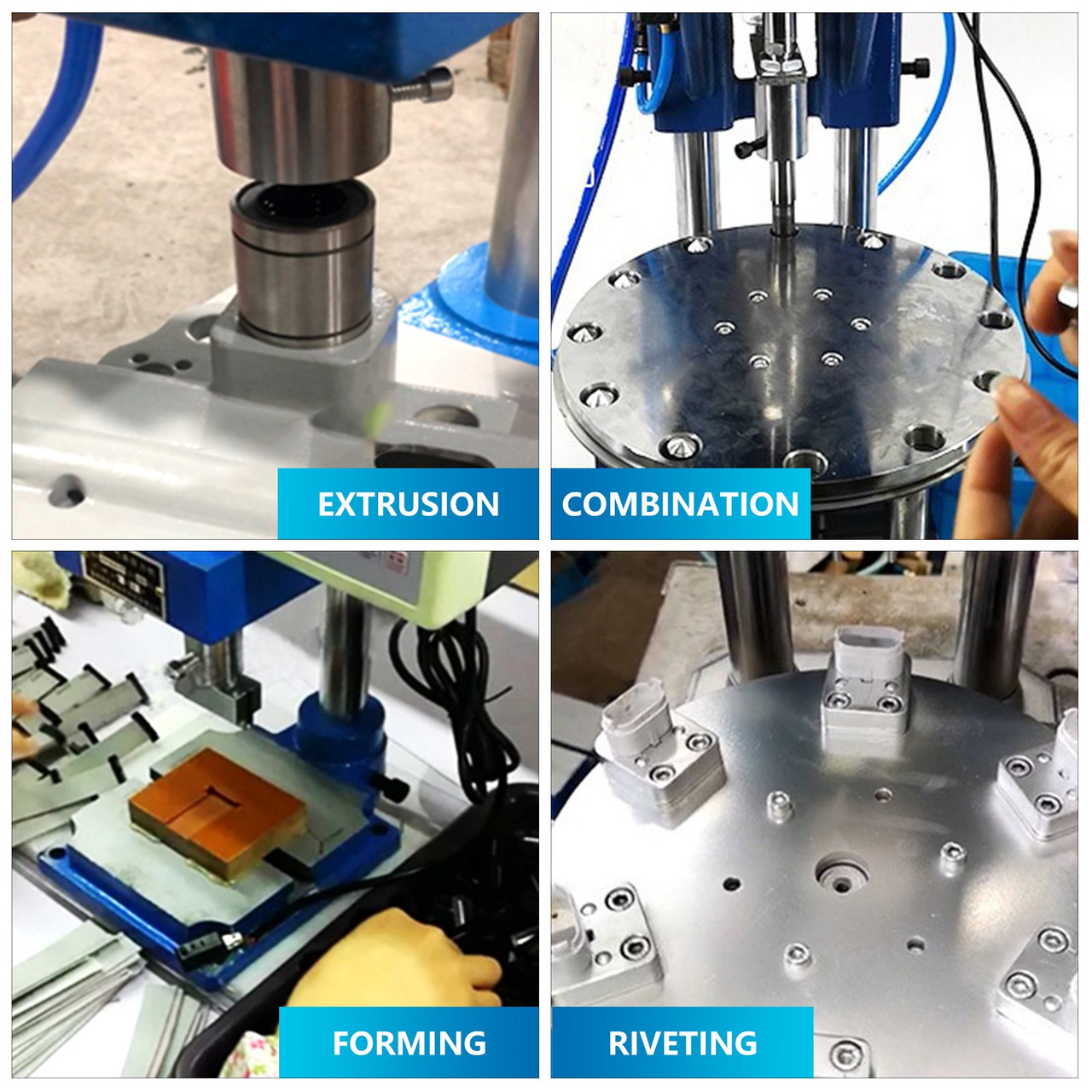200kg Vertical Pneumatic Punch Press Machine 110v Mute Operation 16mm Die Hole