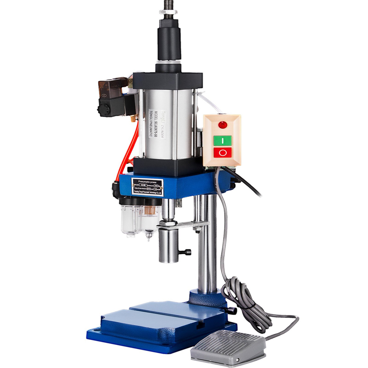 200kg Vertical Pneumatic Punch Press Machine 110v Mute Operation 16mm Die Hole