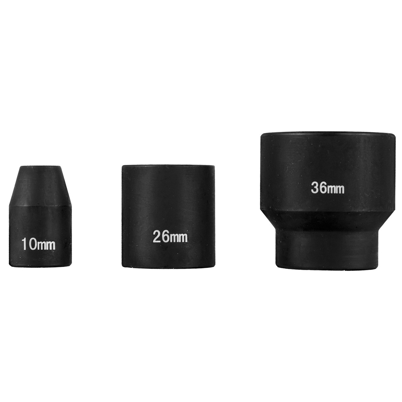 Impact Socket Set 1/2 Inches 26 Piece Impact Sockets, Shallow Socket, 6-Point Sockets, Rugged Construction, CR-M0, 1/2 Inches Drive Socket Set Impact Metric 10mm - 36mm, with a Storage Cage