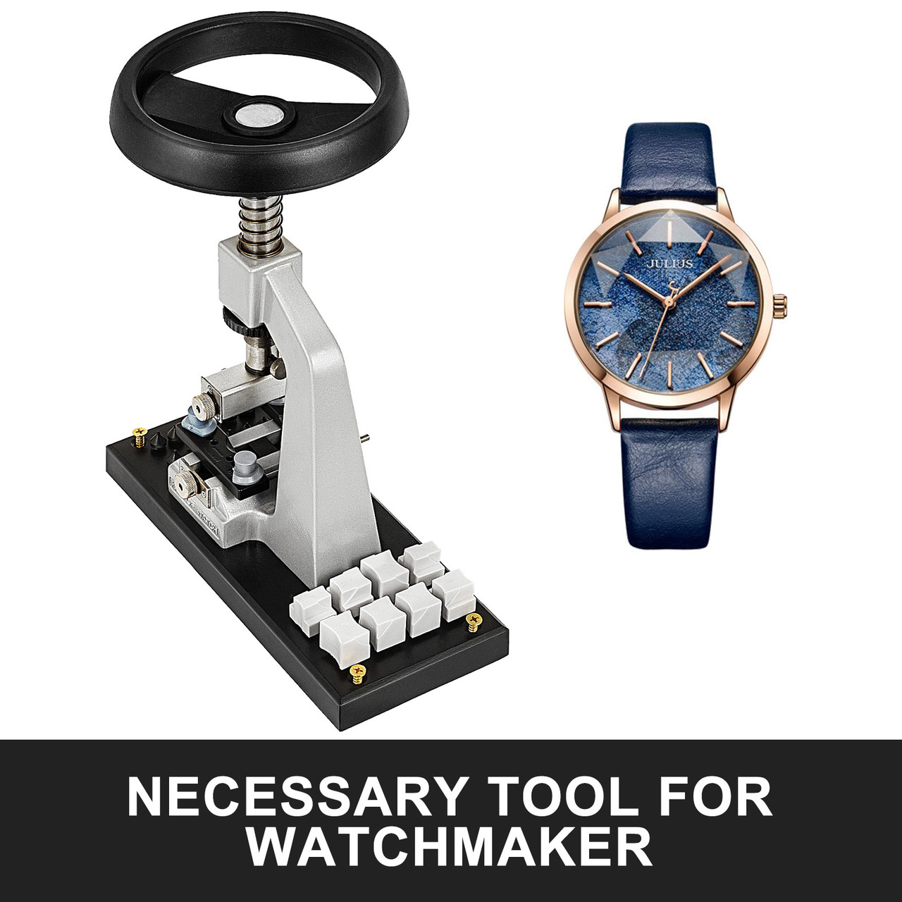 5700# Bench Watch Opener Case Back Press & Accessories Watchmaker's Repair Tool