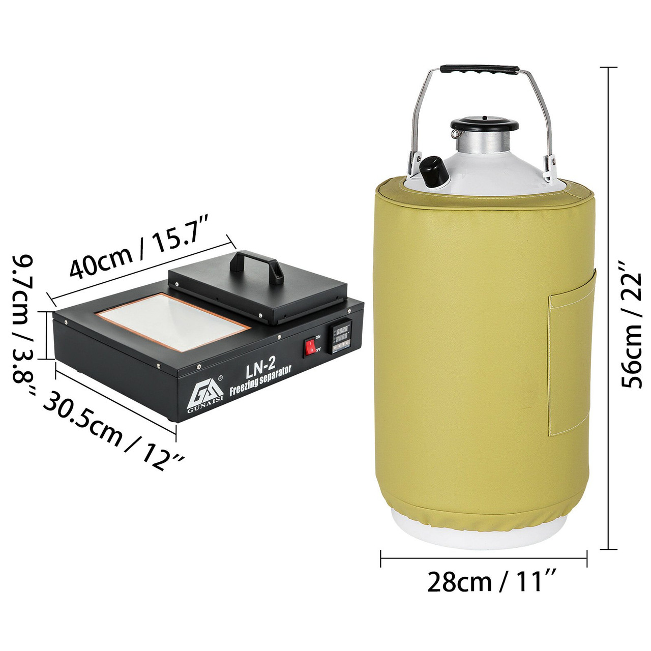 Liquid Nitrogen Frozen Separator Lcd Separating Machine With 10l Tank
