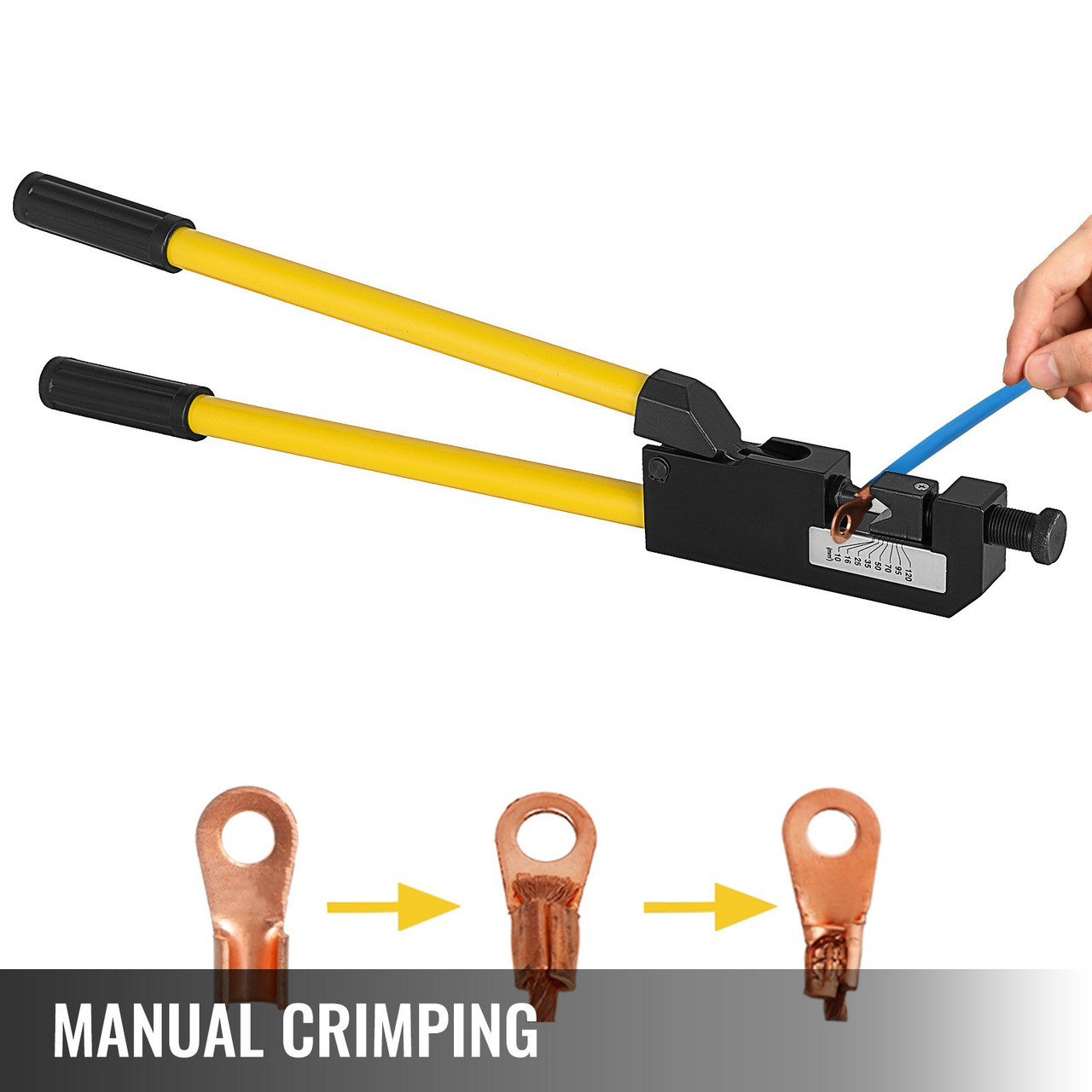 Cable Crimping Tool Professional Terminal Crimper Plier Car Copper Ring  Terminal | eBay