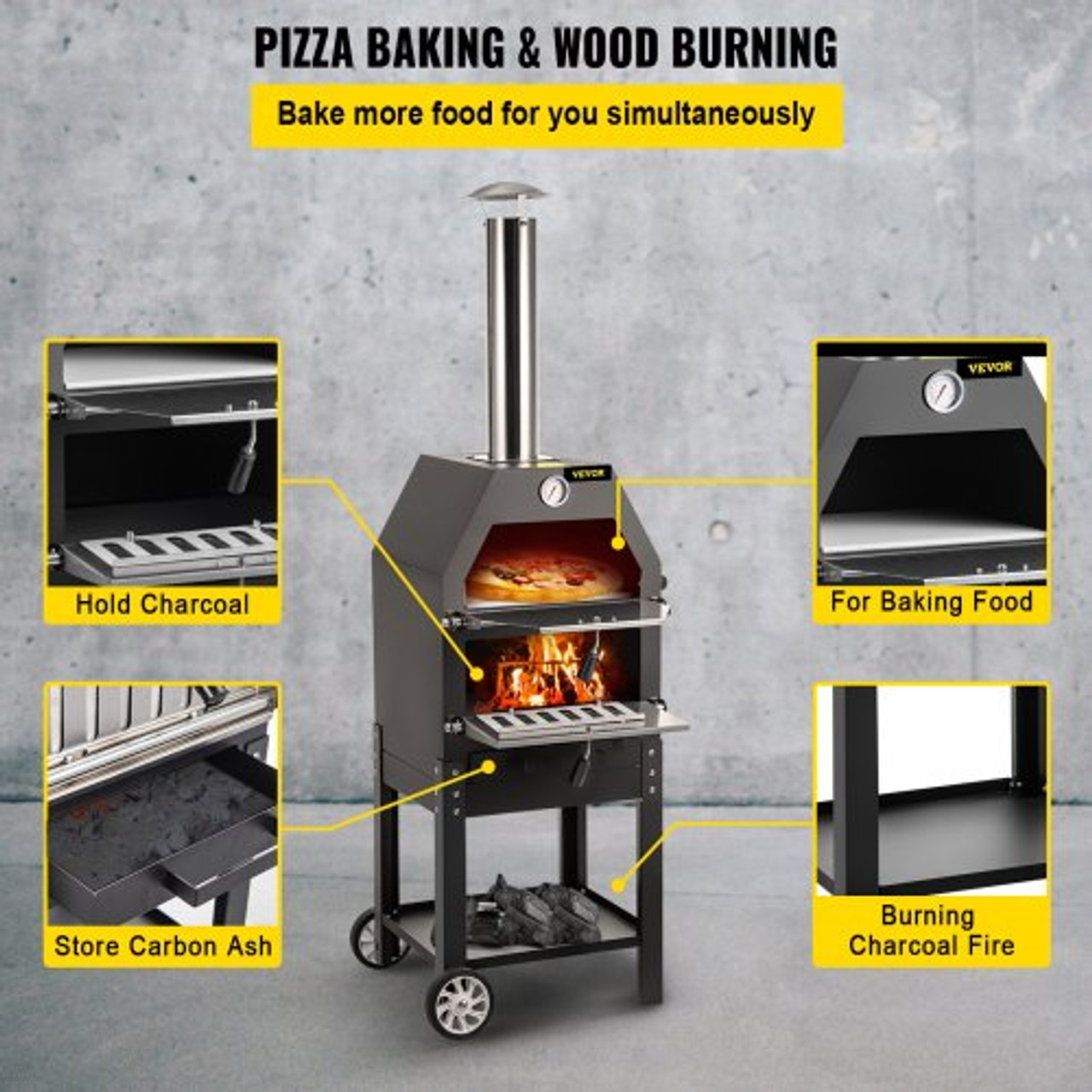 Oven Cover - Carbon Pizza Ovens