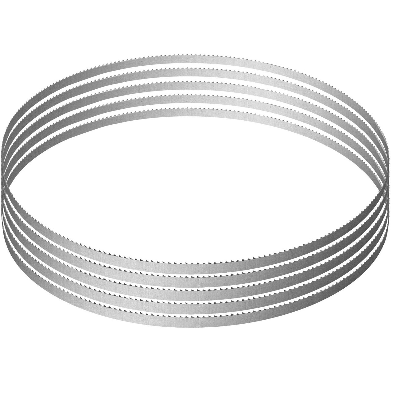 Band Saw Blade, 65x0.6x0.02 inch, 5 PCS/Pack Meat Bandsaw Blades for Replacement, 65Mn Carbon Steel Blade, 3 TPI Meat Cutting Blade Wrapped by Rust-Proof Paper, for Commercial Bone Saw Machines