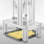 Commercial French Fry Cutter with 4 Replacement Blades, 1/4" and 3/8" Blade Easy Dicer Chopper, 6-Wedge Slicer and 6-Wedge Apple Corer, Lemon Potato Cutter for French Fries with Extended Handle
