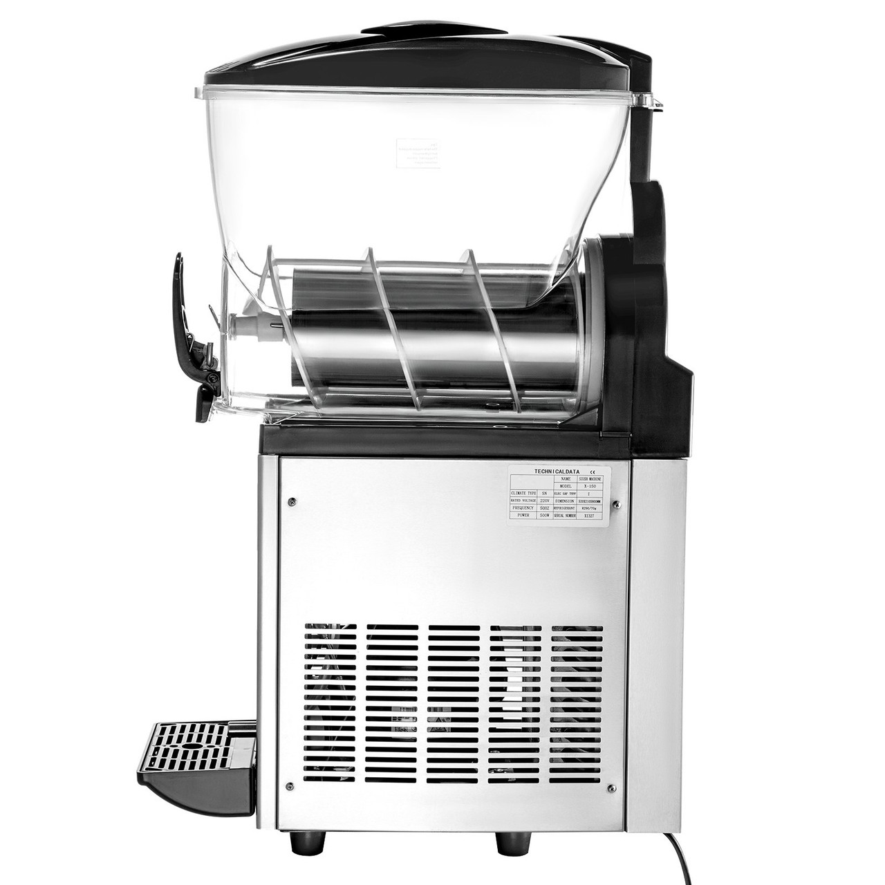 Commercial Slushy Machine, 15L Tank Commercial Margarita Machine, 500W Stainless Steel Frozen Drink Machine, Temperature Slush 26.6Ã¸F to 28.4Ã¸F Margarita Slush Maker, Perfect for Cafes Bars