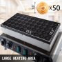 110V Mini Dutch Pancake Baker 50PCS 1700W Commercial Electric Nonstick Waffle Maker Machine 1.8 Inches for Home and Restaurants