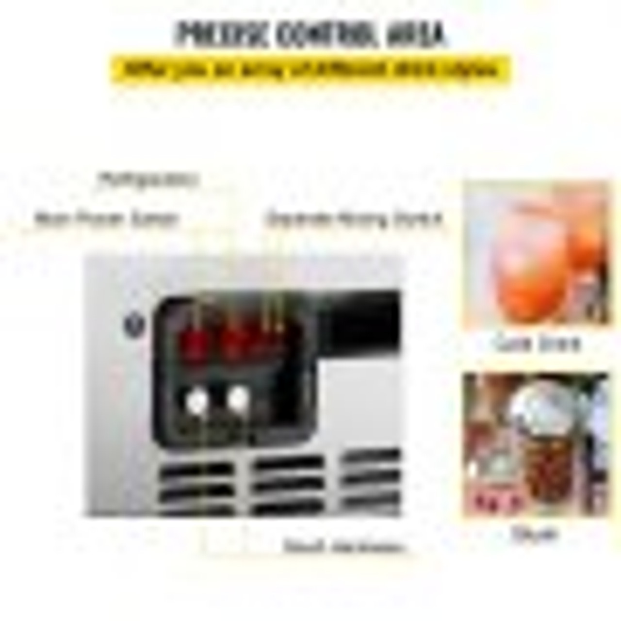 Commercial Slushy Machine 110V 400W Stainless Steel Margarita Smoothie  Frozen Drink Maker Suitable Perfect for Ice