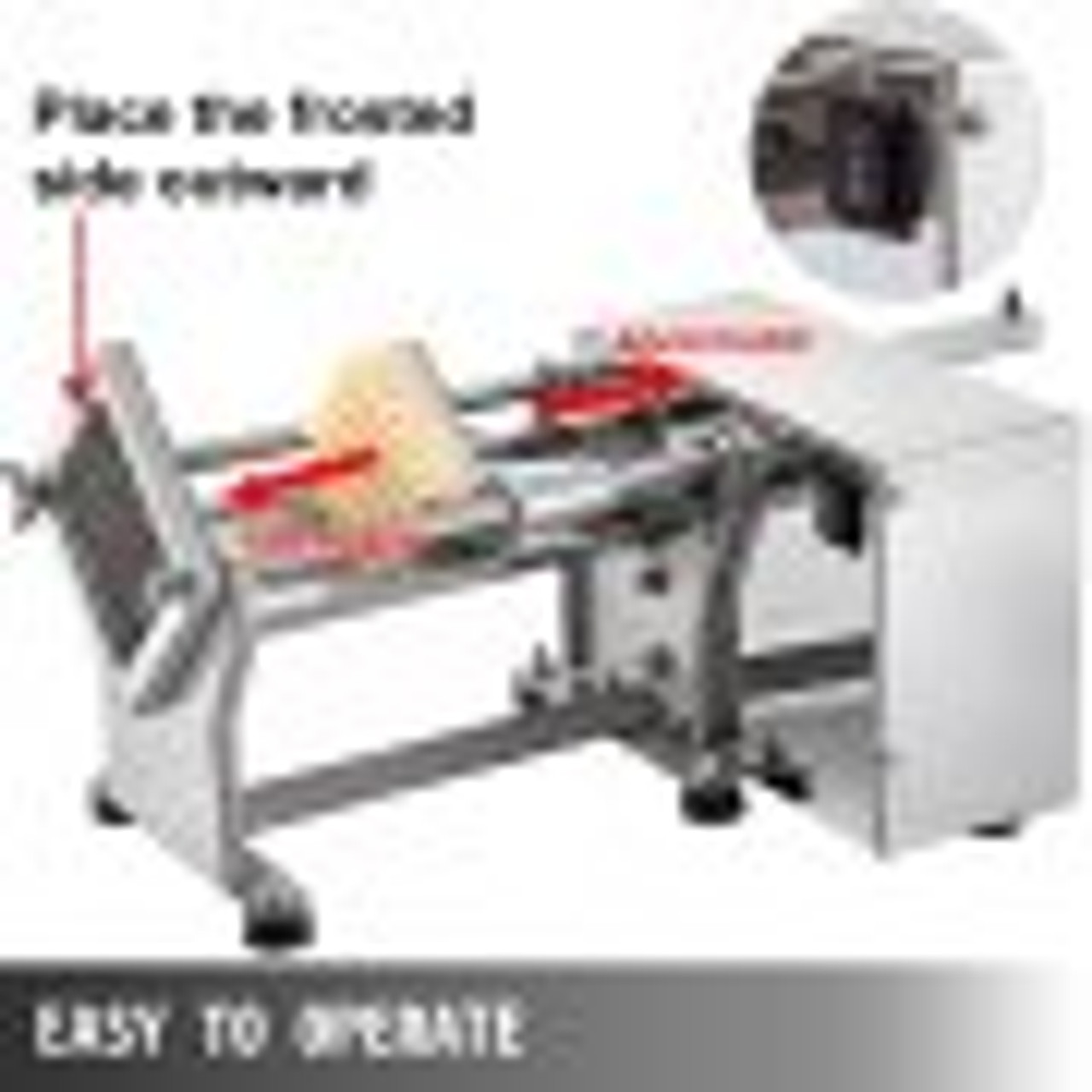 Commercial French Fry Cutter, Automatic Stainless Potato Fry Cutter Slicer  Machine