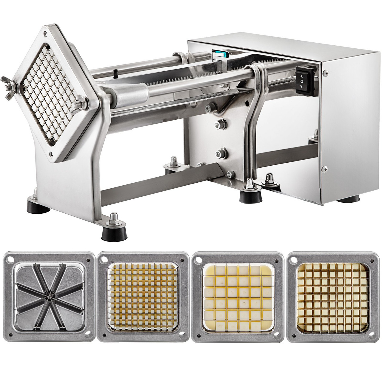 Aluminum Alloy Potato Chip Cutter Machine With 3 Blades For French