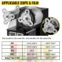 Cup Sealing Machine 95mm Bubble Tea Machine Automatic 500-650 cups/h Cup Sealer Black With Digital Control for Sealing PP PET Paper Cups