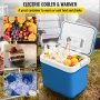 Electric Cooler and Warmer, 34 Quart Portable Thermoelectric Fridge, Plug in Refrigerator with Collapsible Handle, 110V AC Home Power Cord & 12V Car Adapter for Camping Travel & Picnics