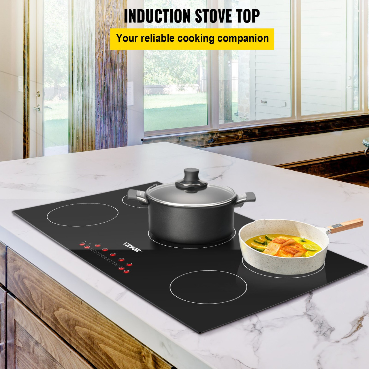 Built-in Induction Electric Stove Top 5 Burners,35 Inch Electric