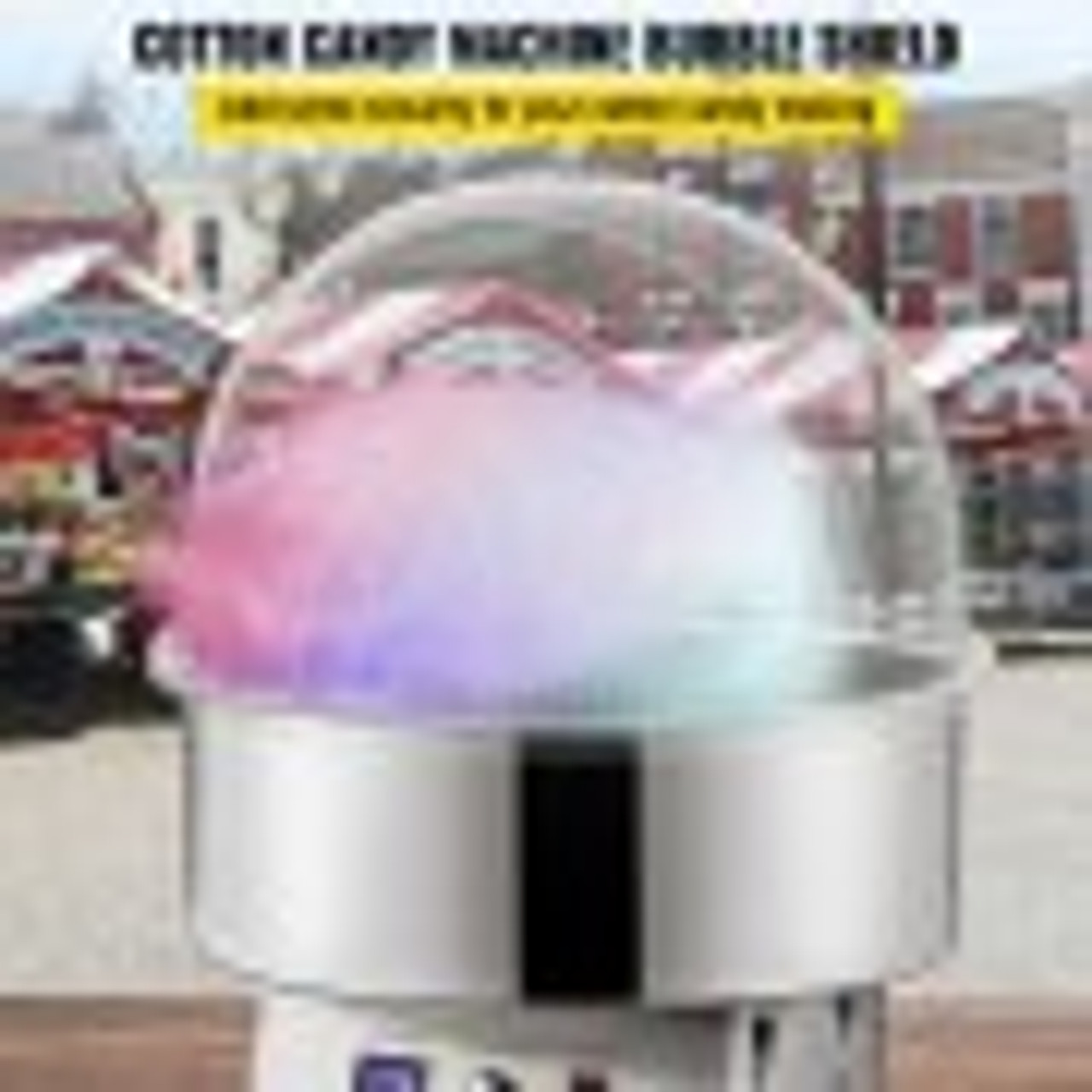 Candy Machine Bubble Shield 20.5 Inch Clear Plastic Cotton Candy Cover for Commercial Candy Maker Machine