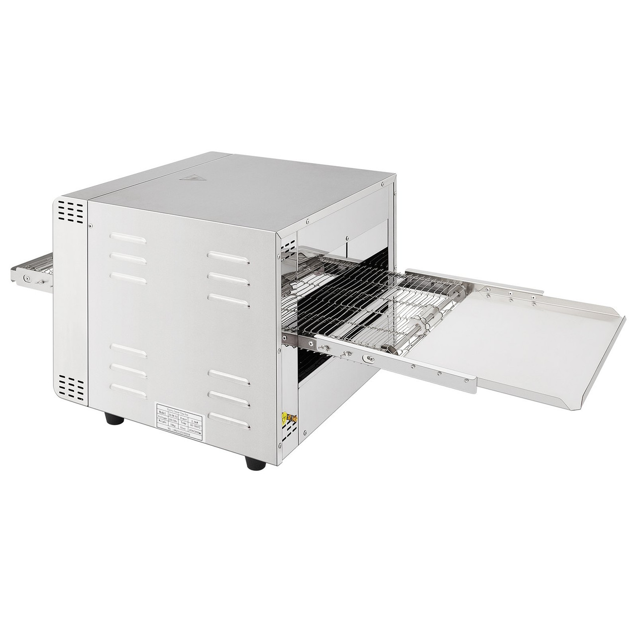 Conveyor Commercial Pizza Oven, Belt Adjustable Heat and Speed Stainless Steel Countertop Kitchen Toaster Oven with 50-300 Ã¸C /122- 572Ã¸F Temperature Range for Bakery Western Restaurant.