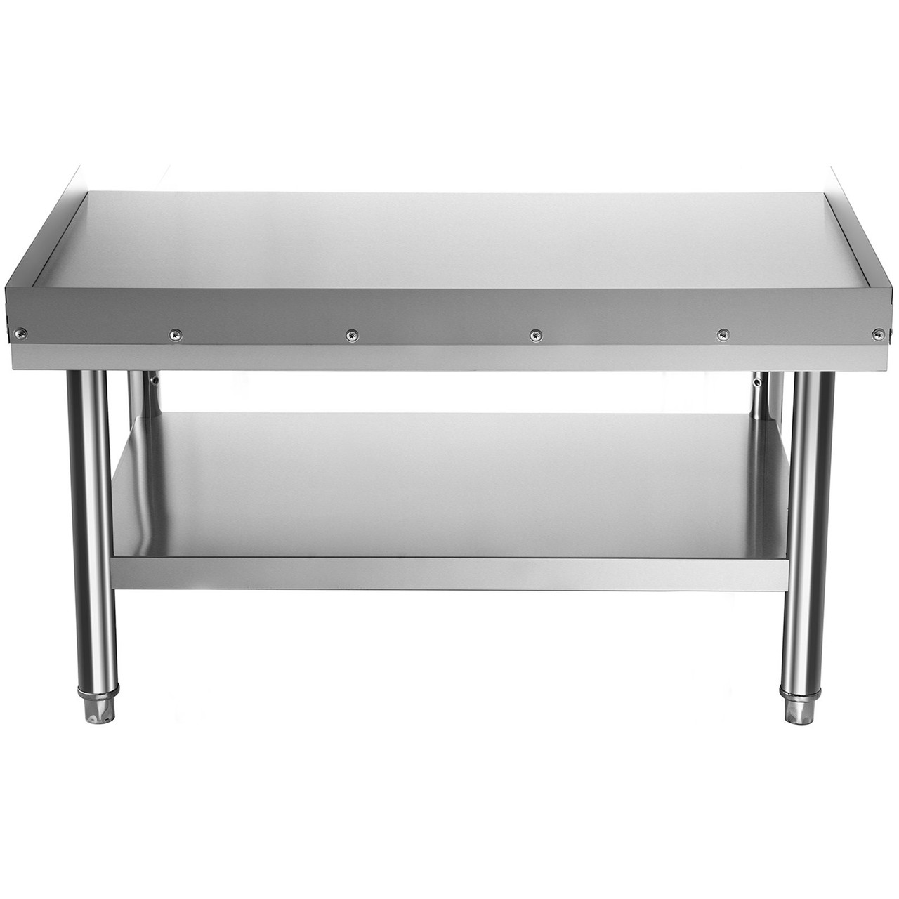 Stainless Steel Equipment Grill Stand, 60 x 30 x 24 Inches Stainless Table, Grill Stand Table with Adjustable Storage Undershelf, Equipment Stand Grill Table for Hotel, Home, Restaurant Kitchen