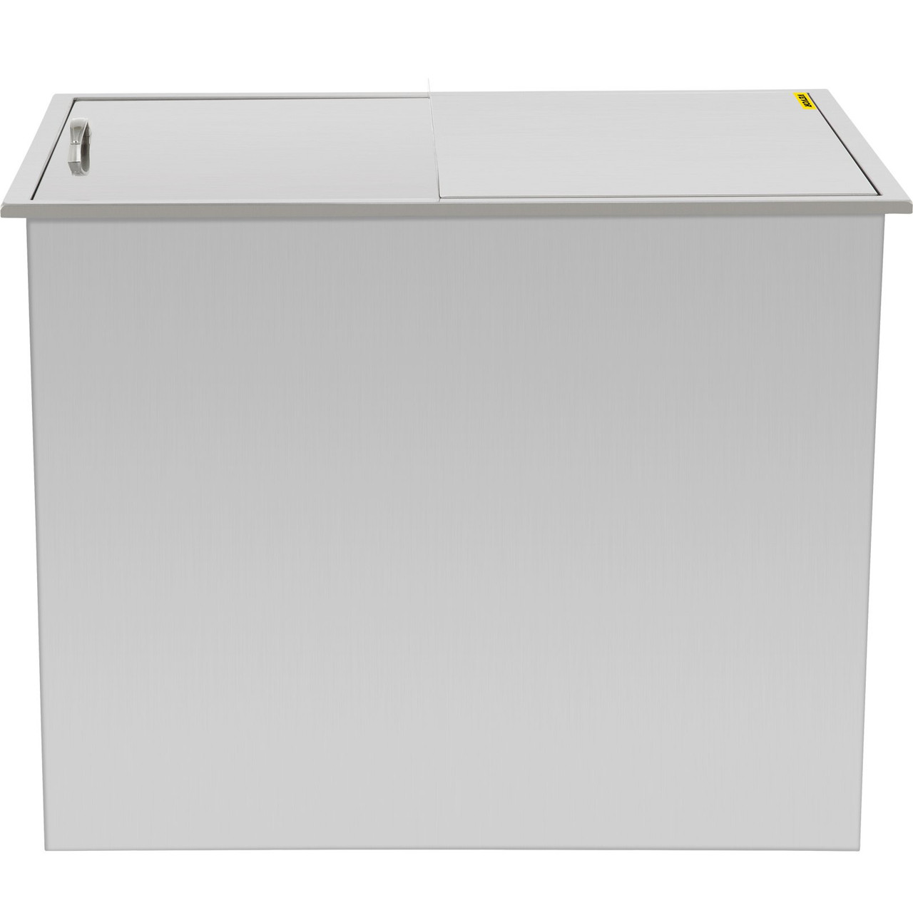 Drop In Ice Chest 27L x 18W x 21H Inch with Sliding Cover, Stainless Steel Ice Cooler with Drain Tube and Drain Plug, Drop In Ice Bin Outdoor Kitchen for Cold Wine Beverage
