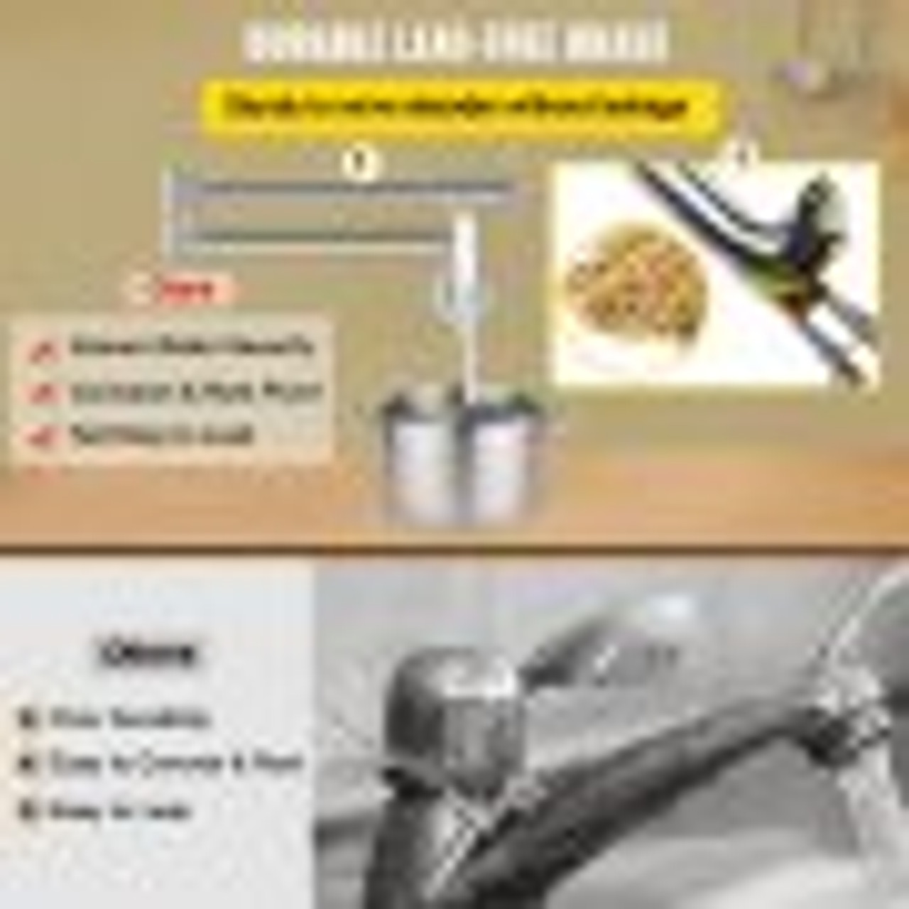 Pot Filler Faucet, Solid Brass Commercial Wall Mount Kitchen Stove Faucet with Gold Brushed Finish, Folding Restaurant Sink Faucet with Double Joint Swing Arm & 2 Handles