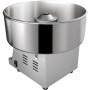 Electric Cotton Candy Machine, 19.7-inch Cotton Candy Maker, 1050W Candy Floss Maker, Silver Commercial Cotton Candy Machine with Stainless Steel Bowl and Sugar Scoop, Perfect for Family Party