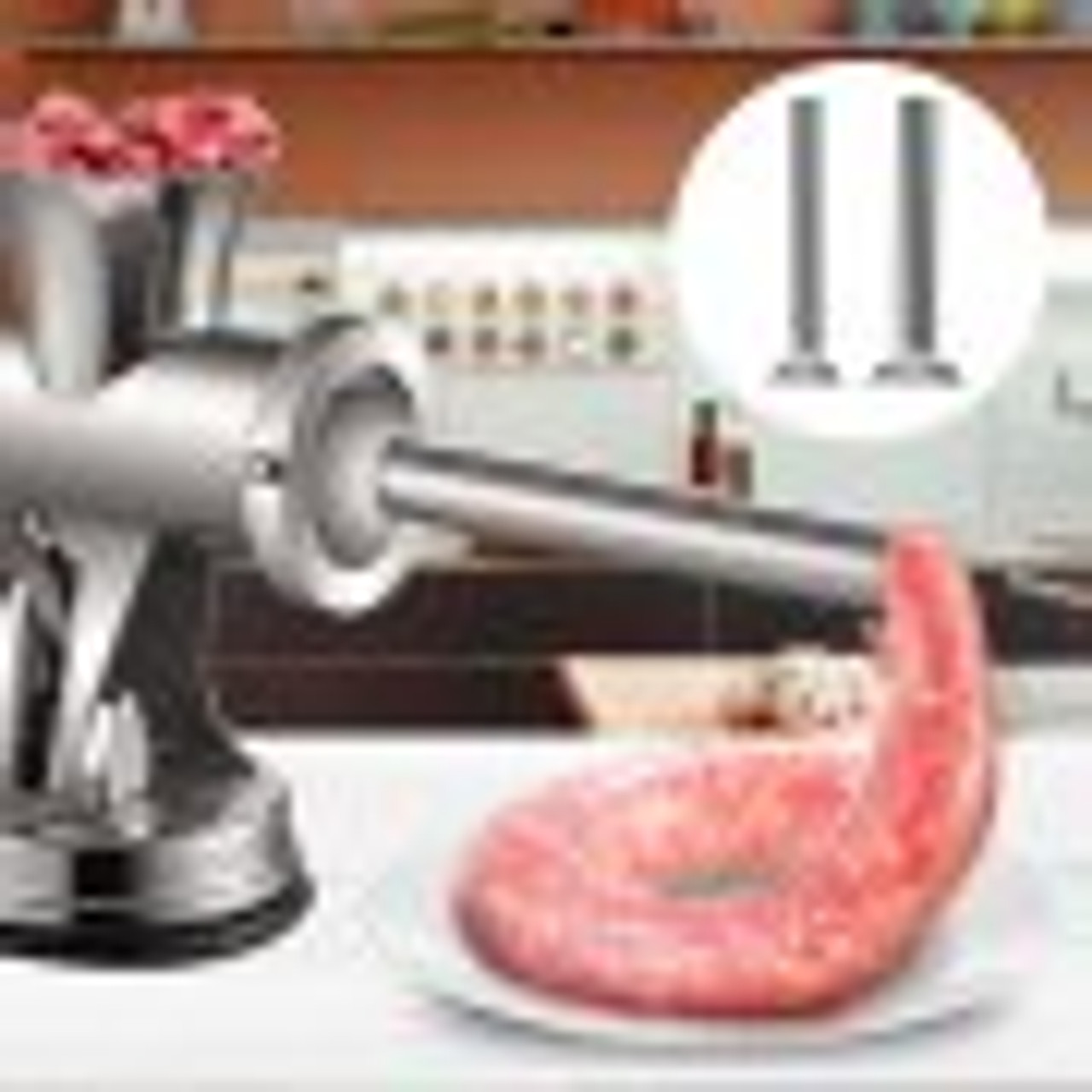 Meat Grinder Manual 304 Stainless Steel Hand Operated Meat Grinder Multifunctional Crank Sausage Maker Coffee Powder Grinder for Household for Beef Chicken Pepper Mushroom Coffee