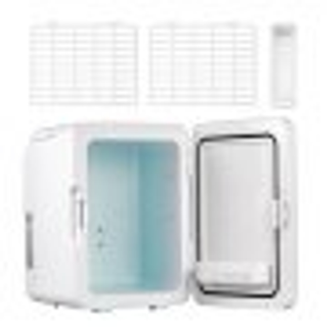 Mini Fridge, 10 Liter Portable Cooler Warmer, Skincare Fridge White, Compact  Refrigerator, Lightweight Beauty Fridge, for Bedroom Office Car Boat Dorm  Skincare (110V/12V)