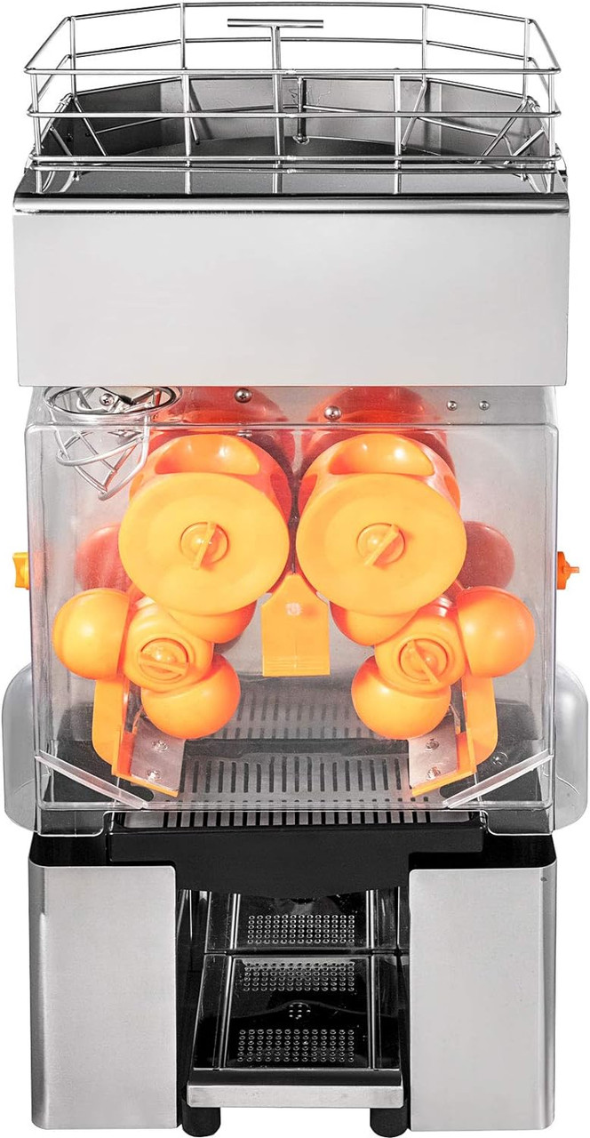 VEVOR Commercial Juicer Machine with Water Tap, 110V Juice Extractor, 120W  Orange Squeezer, Orange Juice Machine for 25-35 Per Minute with Pull-Out  Filter Box Acrylic Cover and Two Collecting Buckets