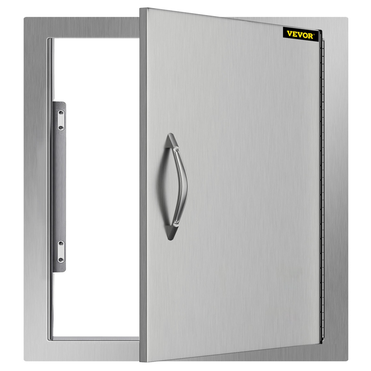 BBQ Access Door 18W x 20H Inch, Vertical Single BBQ Door Stainless Steel, Outdoor Kitchen Doors for BBQ Island, Grill Station, Outside Cabinet