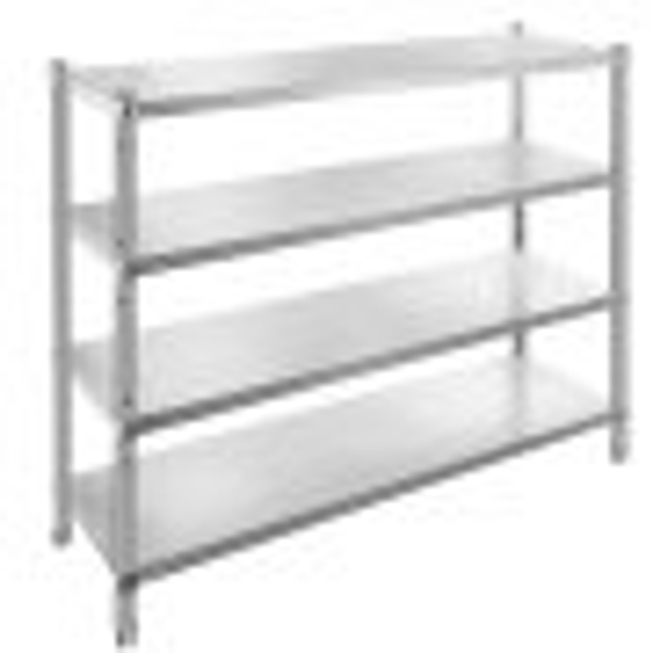 Storage Shelf, 4-Tier Stainless Steel Shelving, Storage Shelving Unit, 70.9 x 17.7 x 59.1 Inch Heavy Duty Storage Rack Shelving, 1320 Lbs Total Capacity with Adjustable Height