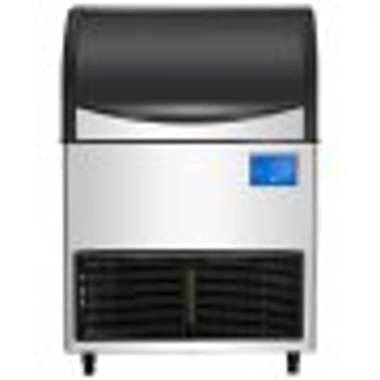 Commercial Ice Maker Machine, WiFi Control 177LBS/24H 121LBS Large Storage Ice Machine with Upgraded LCD Panel, SECOP Compressor, Air-Cooled, Include 2 Water Filters, Water Drain Pump, 2 Scoops