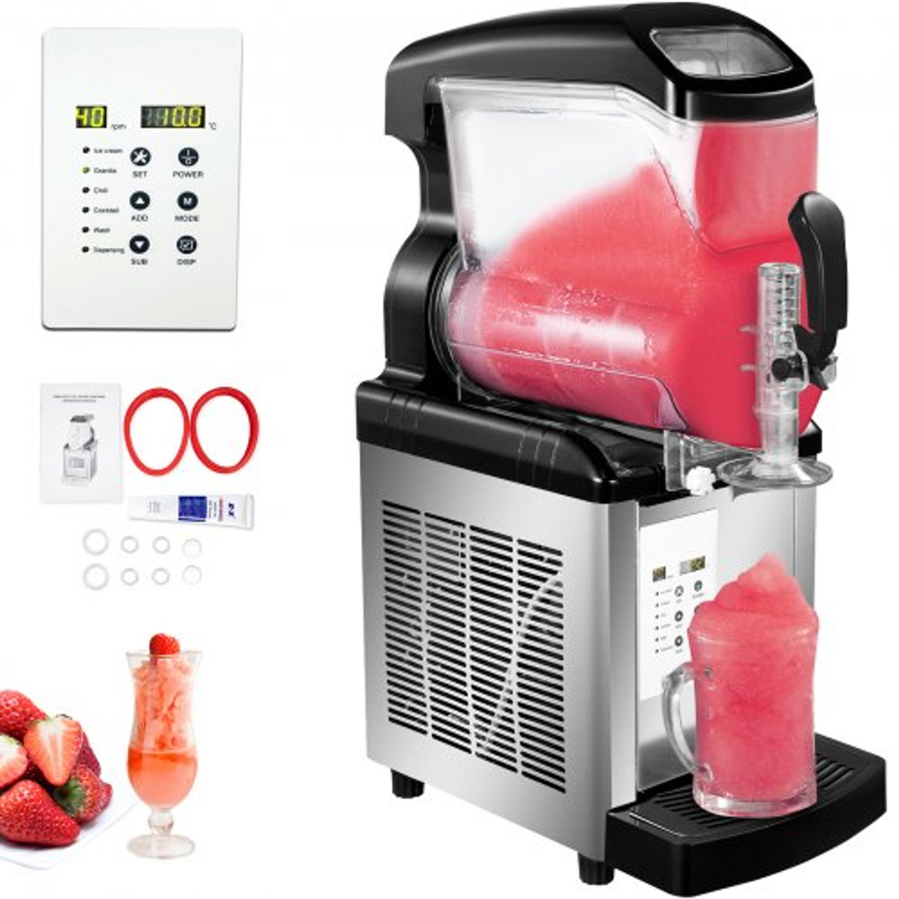 Slushie Machine 2 in 1 Commercial Slushy Machine 6L Temperature