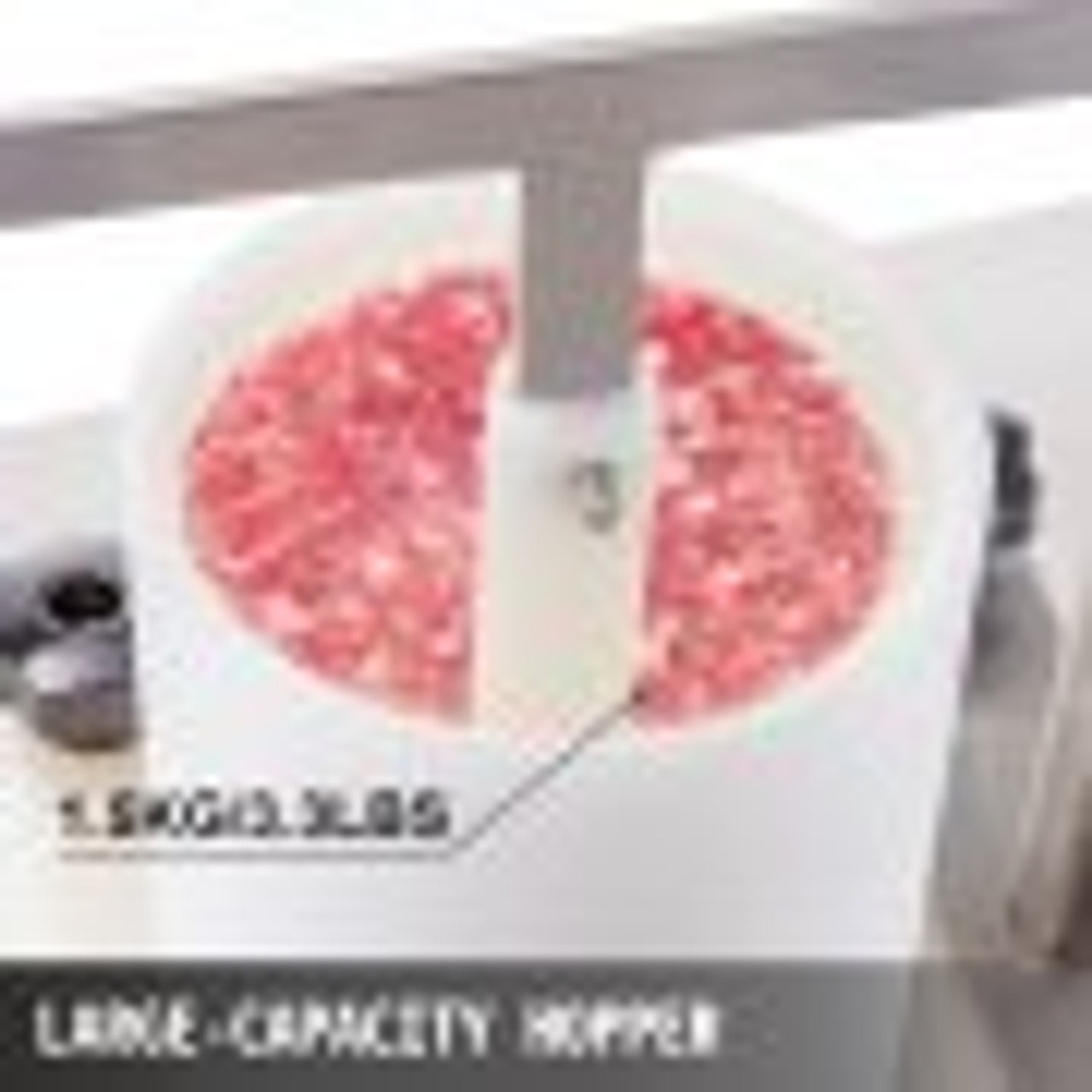 Commercial Burger Press 130mm/5inch PE Material Manual with Tabletop Fixed Design Hamburger Meat Fish Beef Patty Forming Processor Perfect for Restaurant Supermarket, White