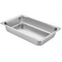 Hotel Pans Full Size 4-Inch Deep, Steam Table Pan 6 Pack , 22 Gauge/0.8mm Thick Stainless Steel Full Size Hotel Pan Anti Jam Steam Table Pan