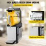 110V Slushy Machine 10L Margarita Frozen Drink Maker 600W Automatic Clean Day and Night Modes for Supermarkets Cafes Restaurants Snack Bars Commercial Use