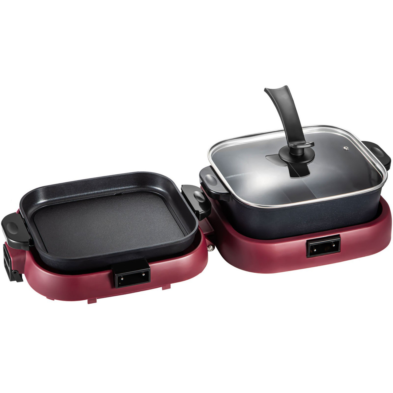 VEVOR 2 in 1 Electric Grill and Hot Pot BBQ Pan Grill and Hot Pot
