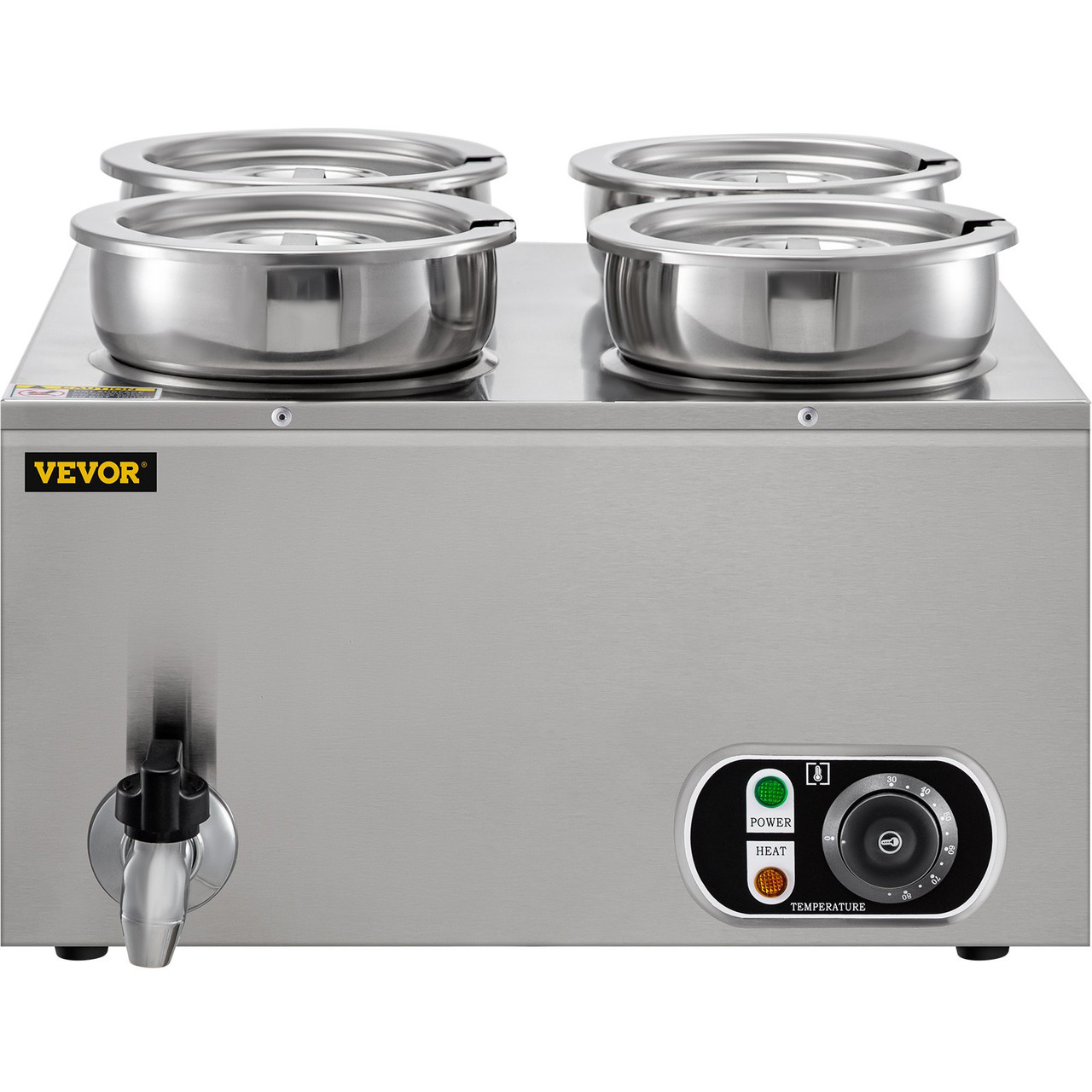 VEVOR 110V Commercial Soup Warmer 29.6 Qt Capacity, 1500W
