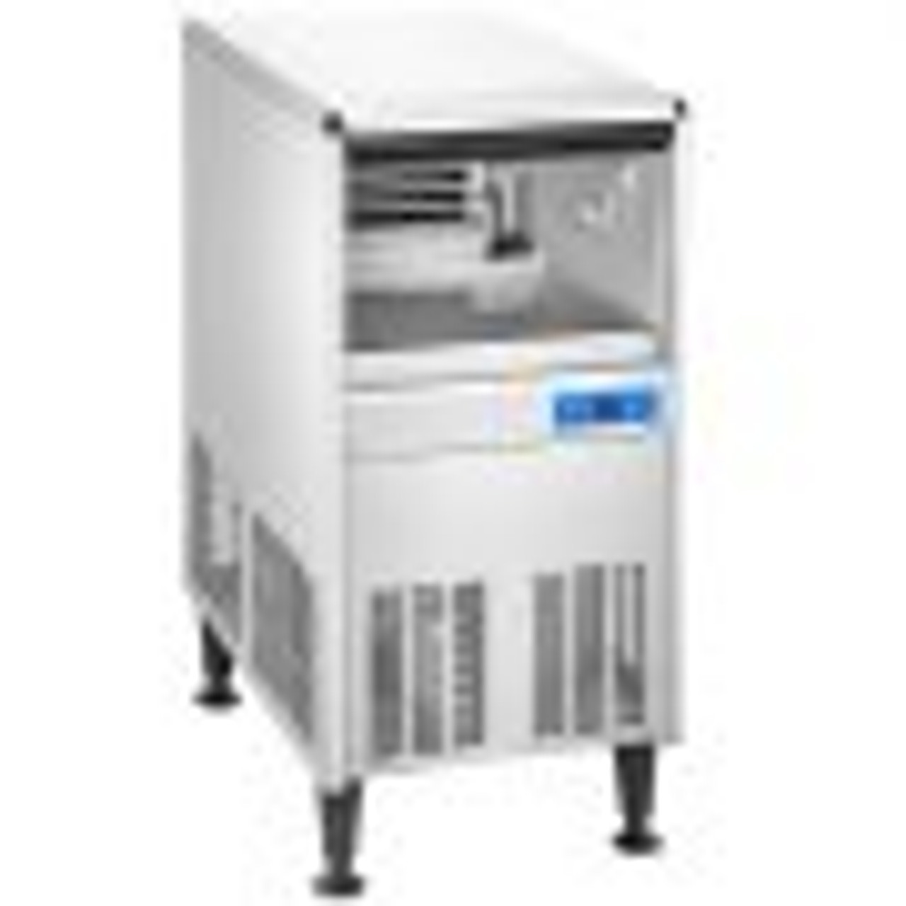 110V Commercial Ice Maker Machine 125LBS/24H ETL Approved Stainless Steel Ice Machine with 50LBS Bin, Auto Clean, Clear Cube, Air-Cooled, Include Water Filter and Drain Pump