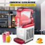 Slush Frozen Drink Machine, 6LX1 Tank, 450W Commercial Margarita Maker with 14Ã¸F to 41Ã¸F Temperature Preservation, Automatic Clean Four Selectable Modes for Cafes Restaurants, Red