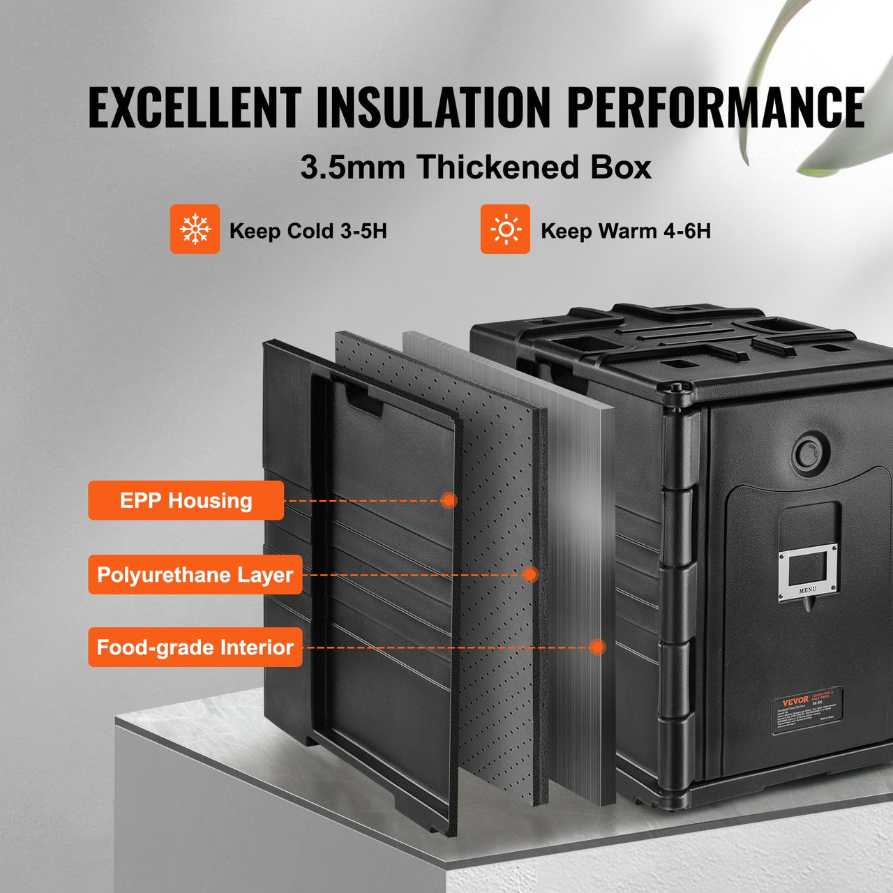 Hot Box Insulated Food Pan Carrier for Catering Insulated Food Warmer &  Handle