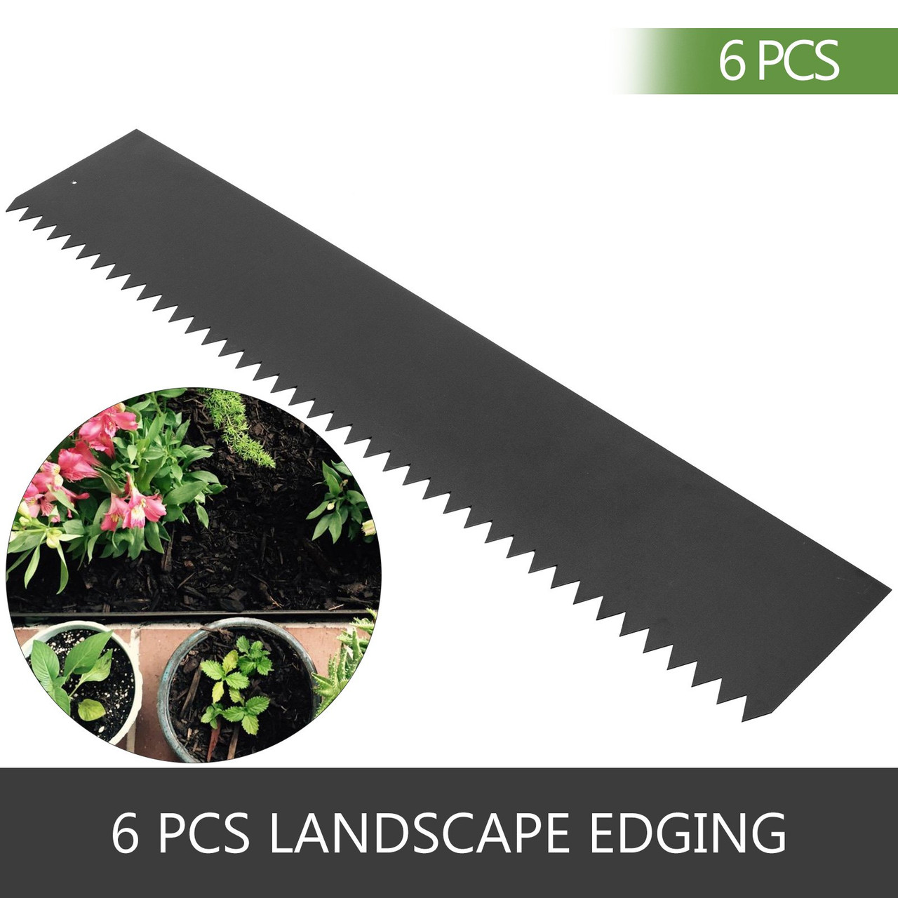 Steel Landscape Edging 40 x 8 Inch?Steel Edging 6pcs?Steel Garden Edging Border?Landscape Edging?Steel Lawn Edging?Garden Edging?Garden Border Edging for Landscaping