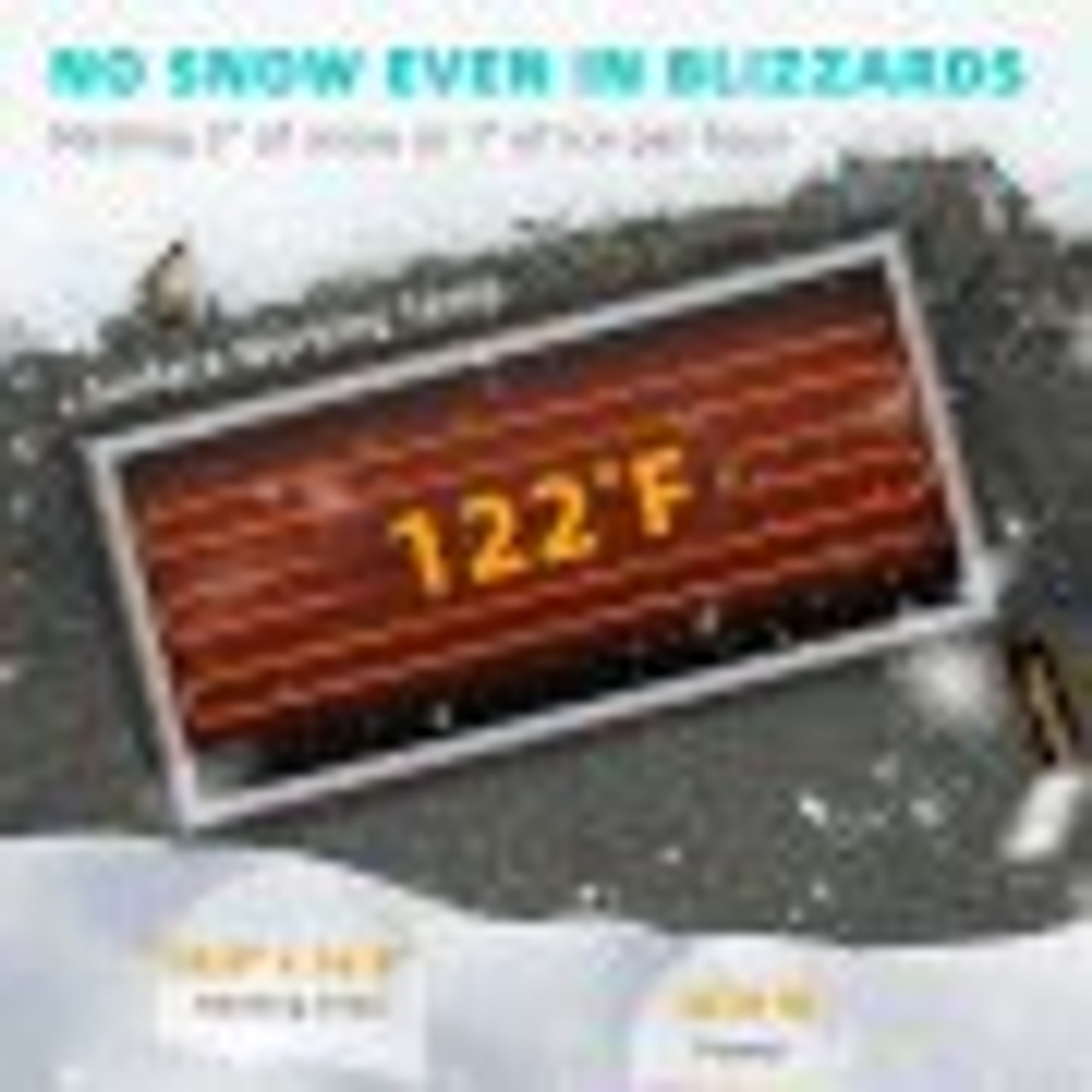 Snow Melting Mat, 20in x 30in 120V Heated Walkway Mat, PVC Heated
