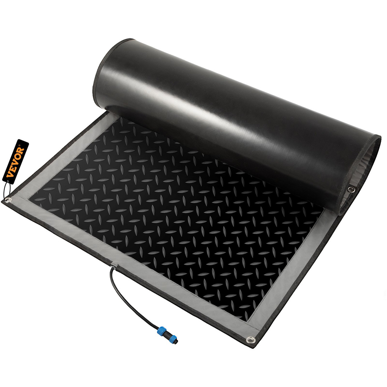 Snow Melting Mat 2023 New, 30 x 48 inch, 3 in/h Melting Speed, Heated Outdoor Mats for Winter Entrances, No-Slip Rubber w/Plug, Power Cord, Outlet