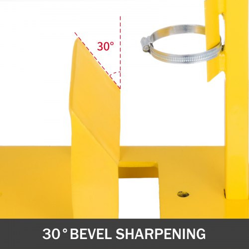 14 inches Yellow Lawn Mower Blade Sharpener Grinder Motor NOT Included Garden Blade Sharpener Adjustable Ring Rust 30Ã¸Angle