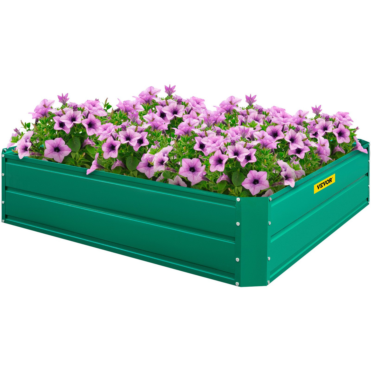 Galvanized Raised Garden Bed, 48" x 36" x 12" Metal Planter Box, Green Steel Plant Raised Garden Bed Kit, Planter Boxes Outdoor for Growing Vegetables,Flowers,Fruits,Herbs,and Succulents