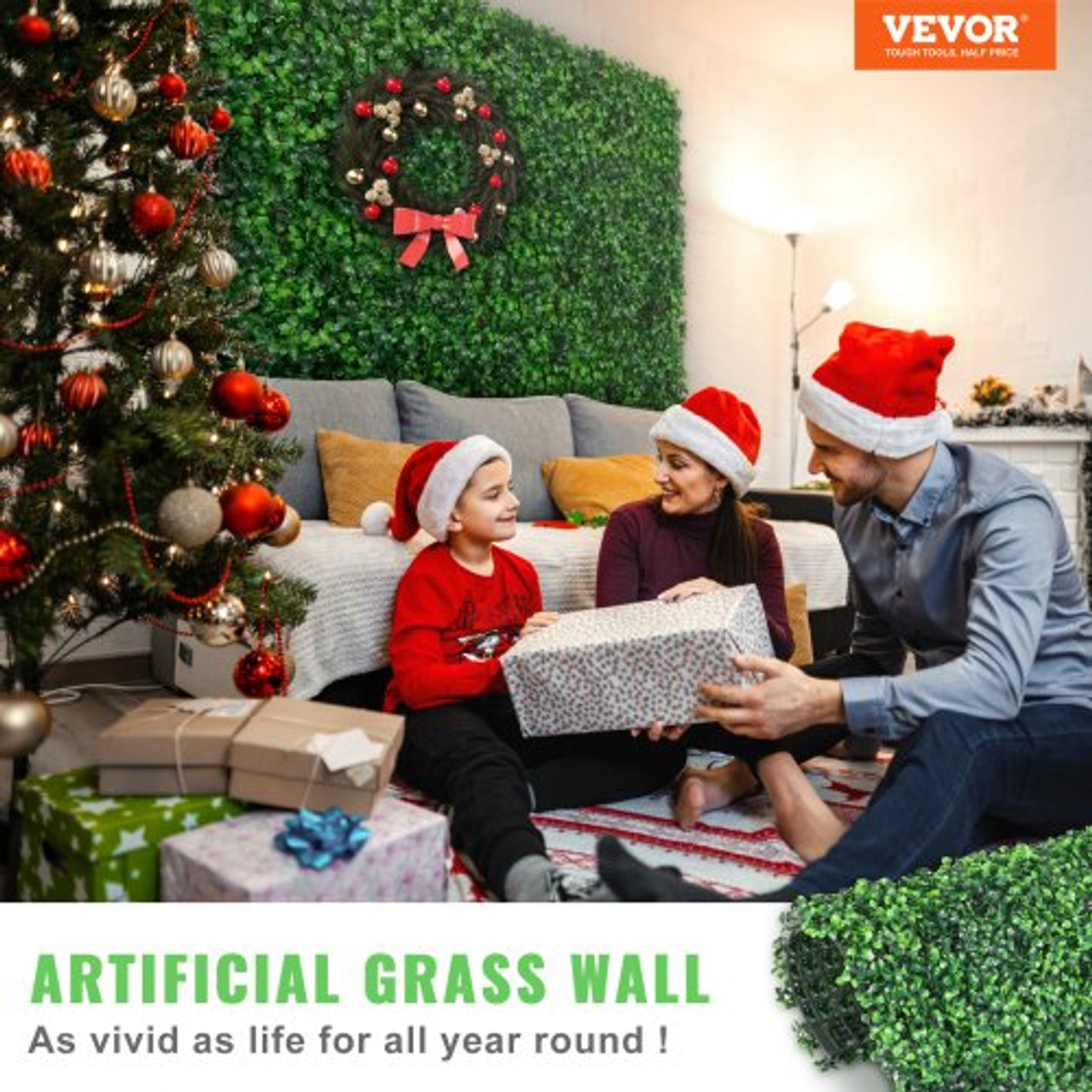 12PCS 20x20inch Artificial Boxwood Panels,Boxwood Hedge Wall Panels,Artificial Grass Backdrop Wall 1.6",Privacy Hedge Screen UV Protected for Outdoor Indoor Garden Fence Backyard