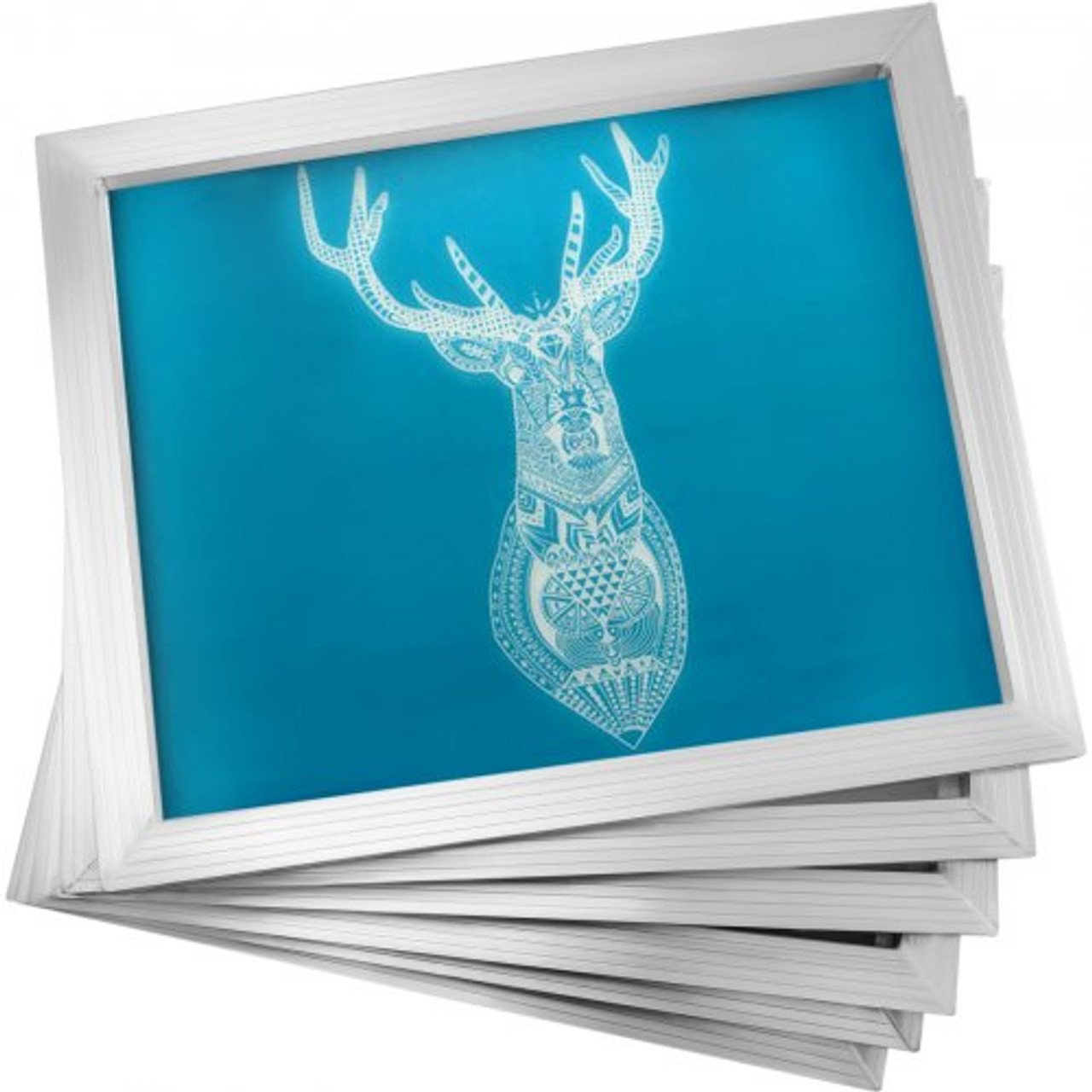 Silk Screen Frame 6 Pieces Aluminum Silk Screen Frame 20x24 Inch Silk Screen Printing Frame with White 110 Count Mesh