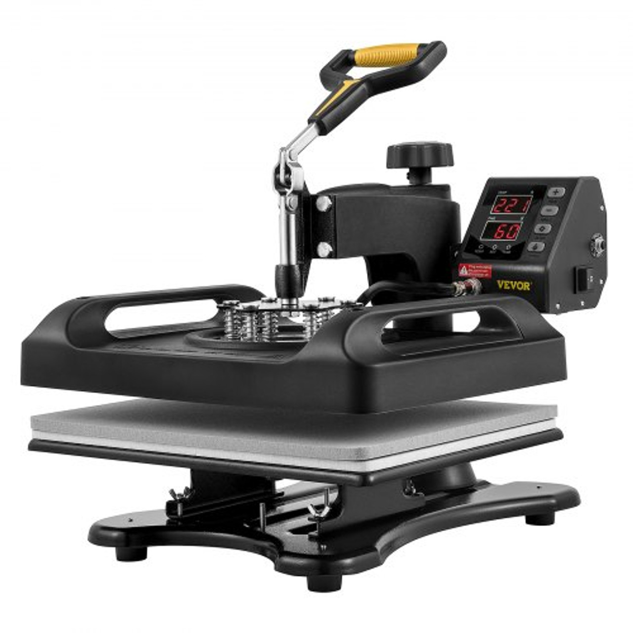 Heat Press 15x15, Upgraded Heat Press Machine 5 in 1, Anti-Scald,  Fast-Heating, Swing Away