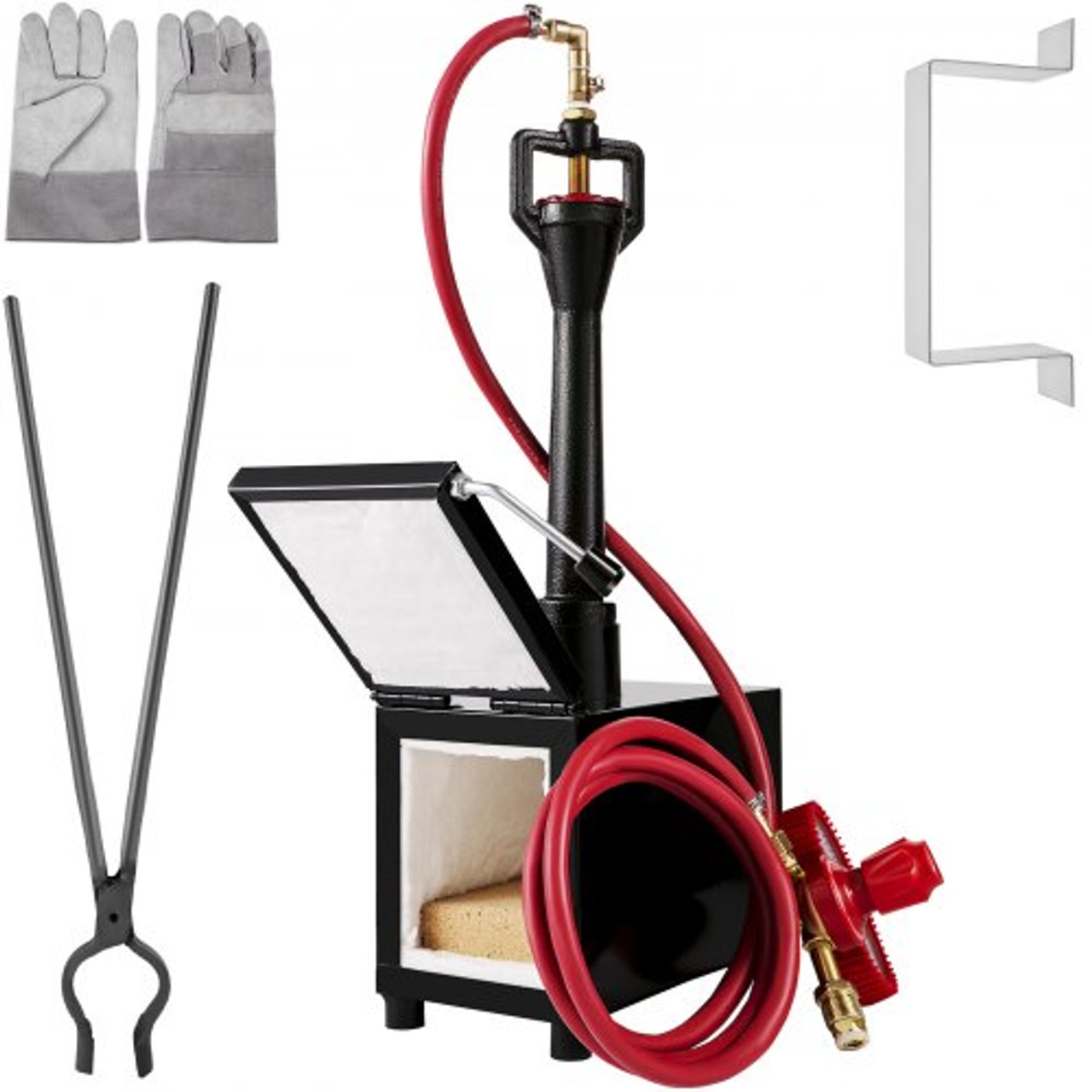 Propane Forge Portable, Double Burner Tool and Knife Making, Large Capacity  Blacksmith Farrier Forges, Mini Furnace