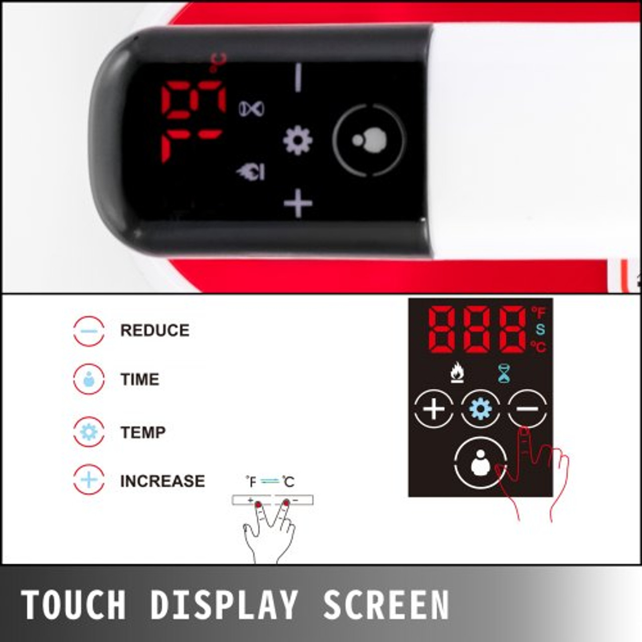 VEVOR Heat Press 7 x 8 Portable Machine Easy Mini Press T-shirts Touch Screen DIY