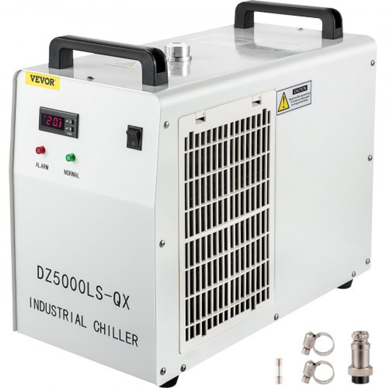Industrial Chiller, 110V CW-5000 Industrial Water Chiller, 800W Cooling Capacity, 6L Capacity Cooling Water, 4.5-7A Current Recirculating Chiller for 80W/100W Engraving Machine Cooling Machine
